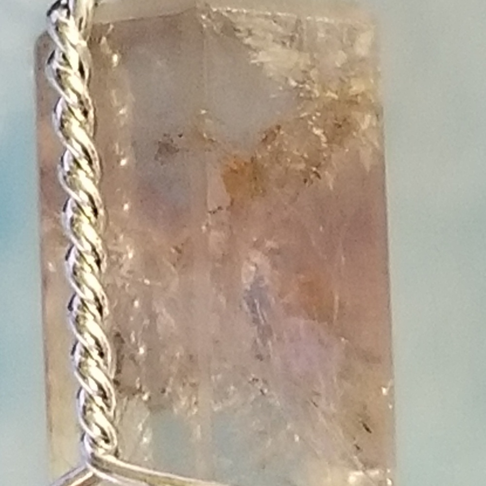 *HP* Handmade Amethyst Sterling Wire Pendant - Picture 5 of 8